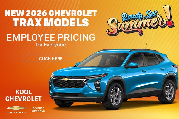 New 2026 Chevrolet Trax Models