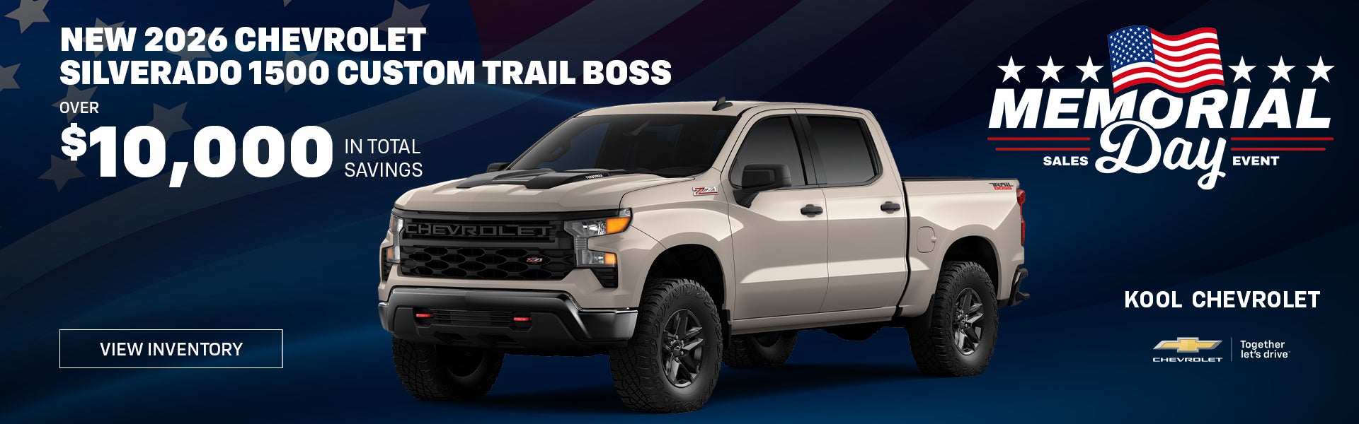 New 2026 Chevrolet Silverado 1500 Custom Trail Boss