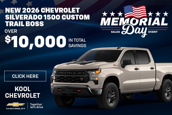 New 2026 Chevrolet Silverado 1500 Custom Trail Boss